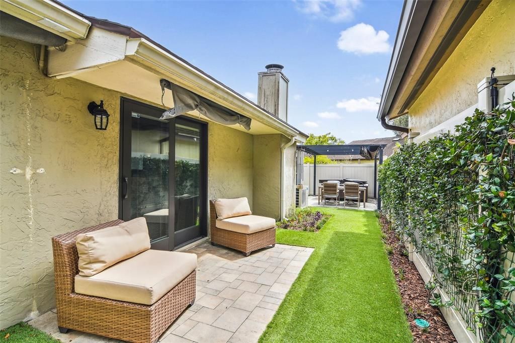 OPEN PATIO SPACES.