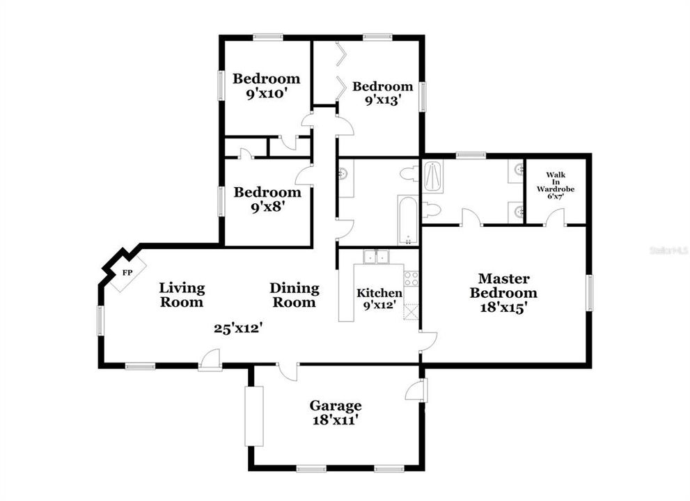 В аренду: $2,610 (3 спален, 1 ванн, 1760 Квадратных фут)