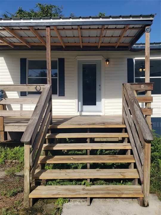 Stairs to front porch