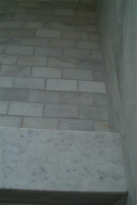 Marble Floor in Shower