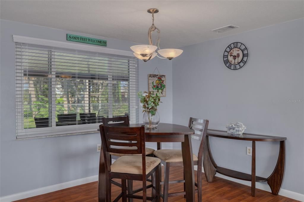 Diningroom with conservation views