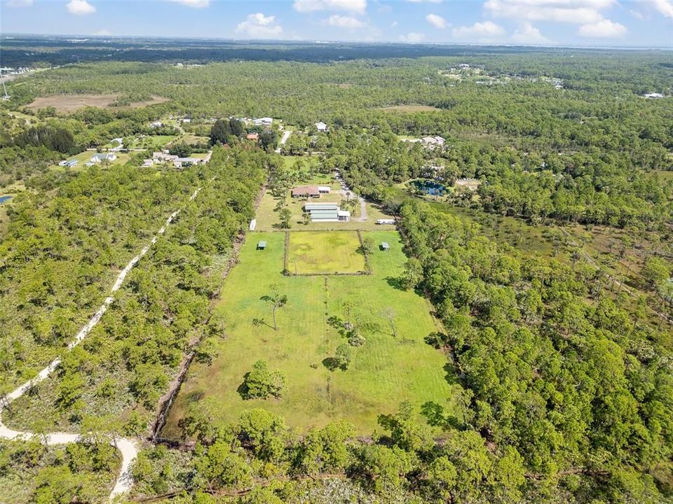 Aerial of nearly 10 acres