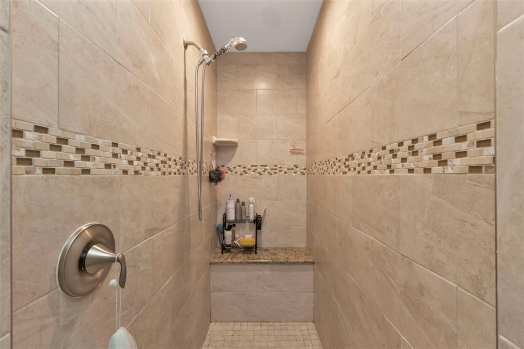 Master bathroom walk-in-shower