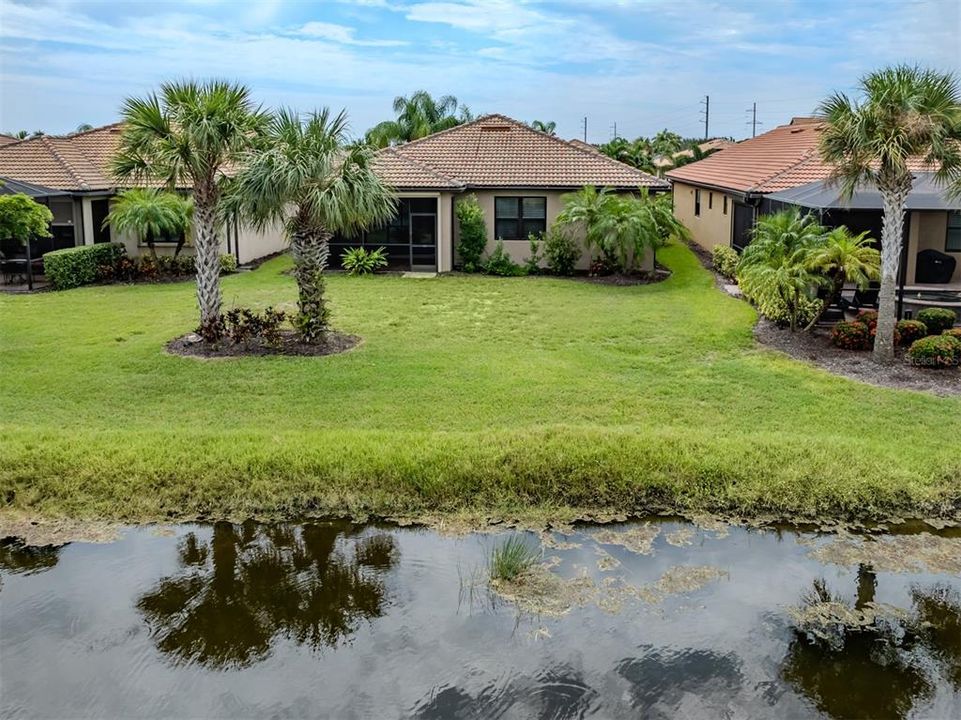 Lots of green space and water with this home