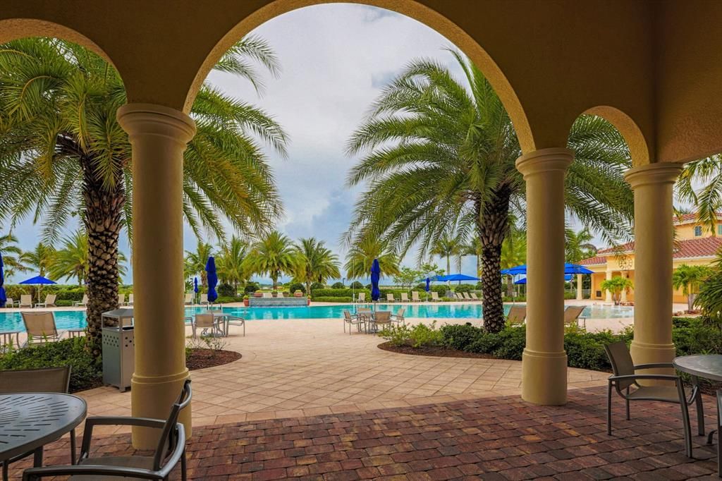 The resort style pool patio is a owner favorite