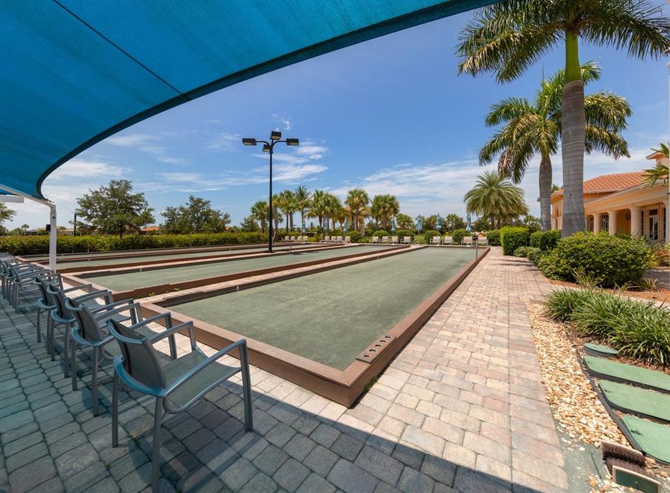 Grab the family for a friendly game of bocce ball