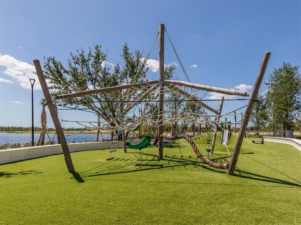 The kids playground is a big hit, especially at sunset