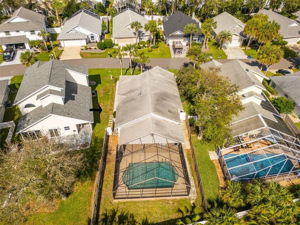 Aerial view of pool