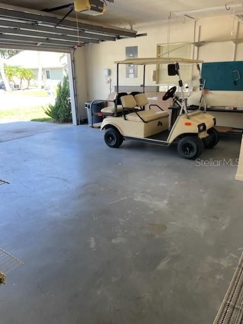 2 car garage -golf cart negotiable