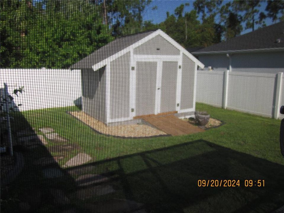 Shed backyard