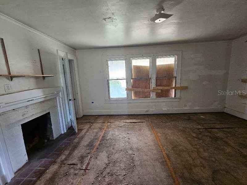 Master Bedroom with Fireplace and walk in closet