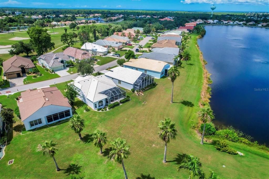 Tranquil view back of home and Lake great outdoor entertaining space