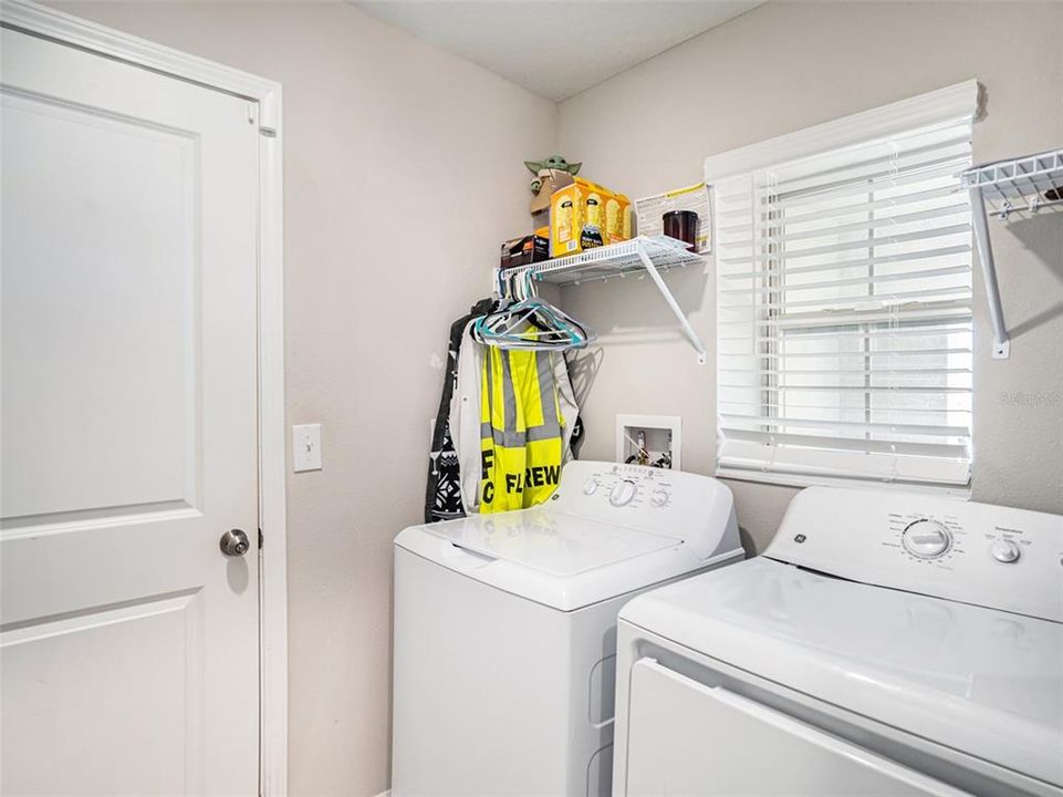 Laundry Room with garage access.