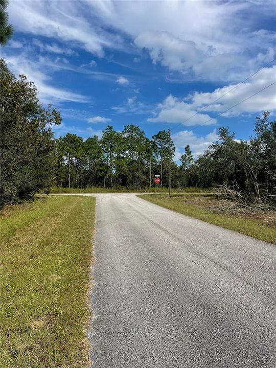 Street in front of the lot2