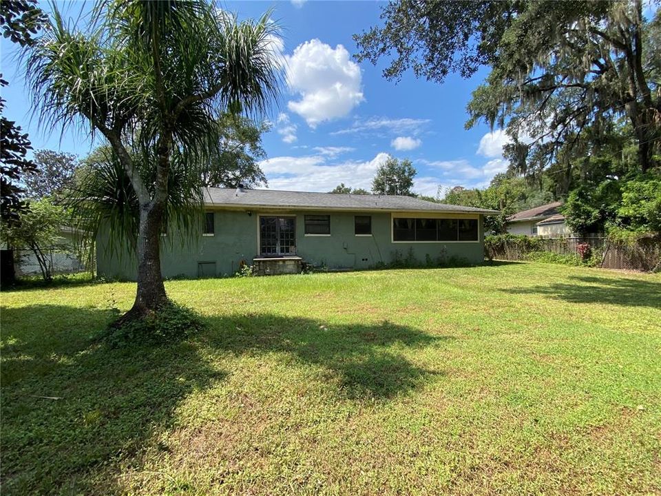 Back Yard facing house