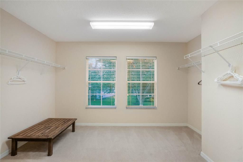 Master bedroom closet