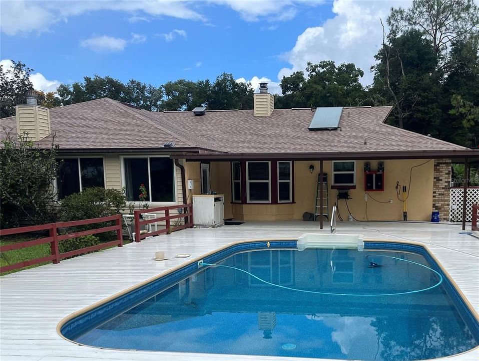 Back yard pool