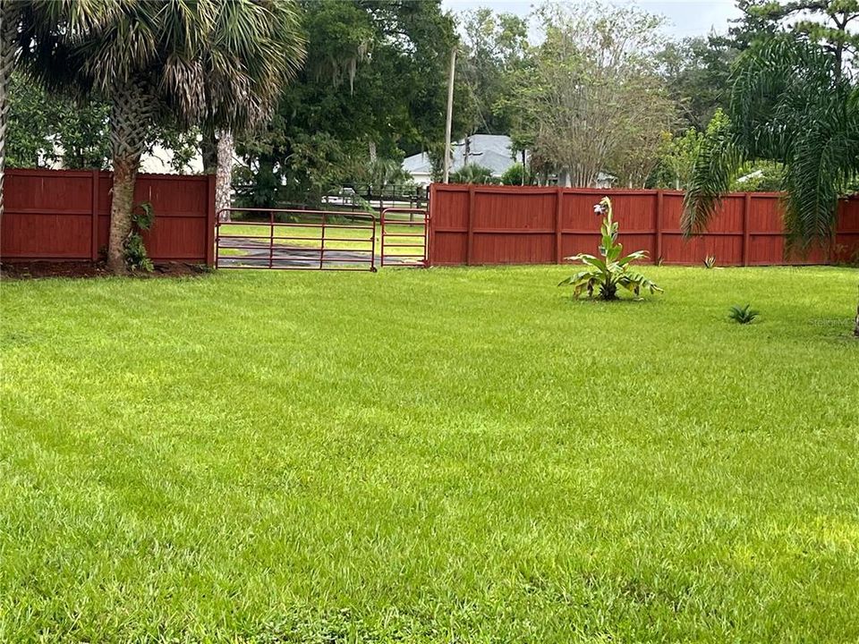 Large backyard on this 1.8 acre lot