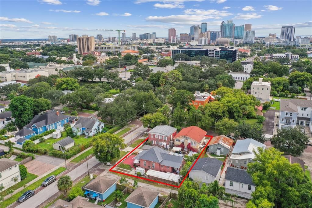 Prime Tampa Heights Location with beautiful Tampa Skyline backdrop.