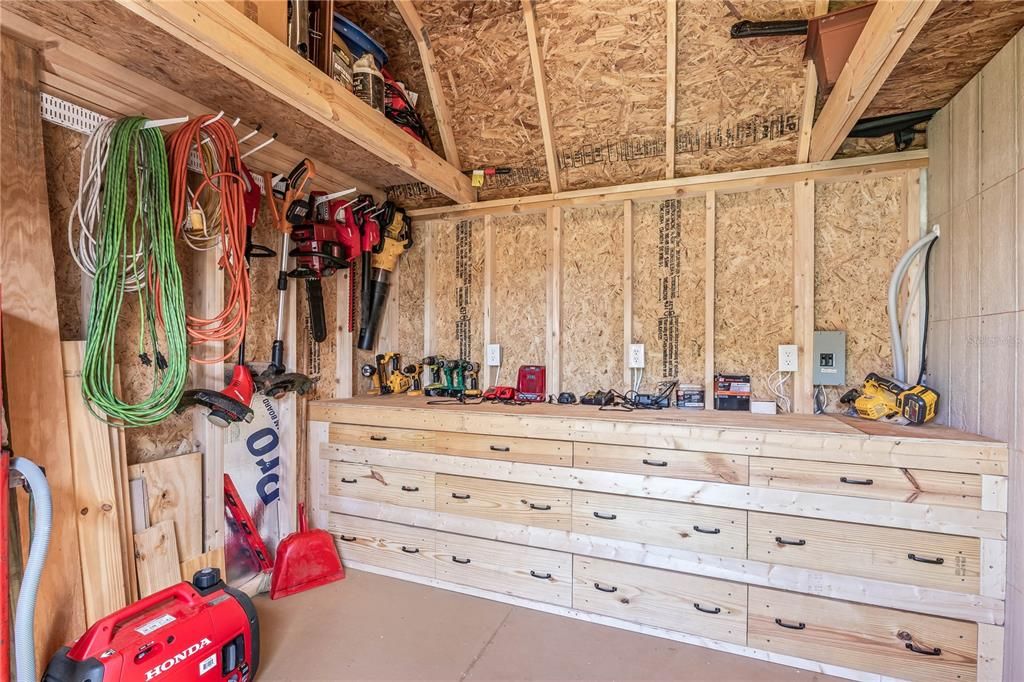 Shed with Storage