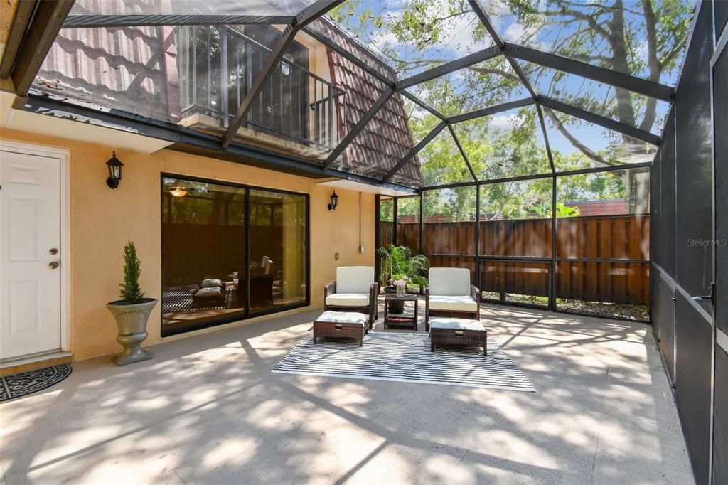 Screened patio