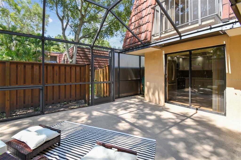 Screened patio