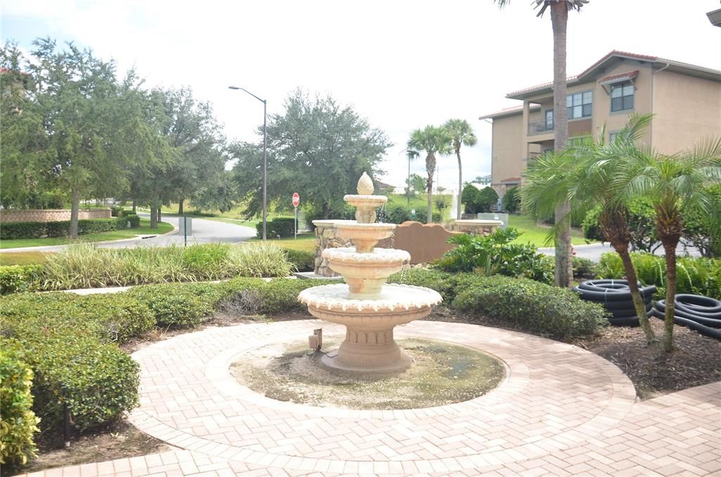 Clubhouse fountain