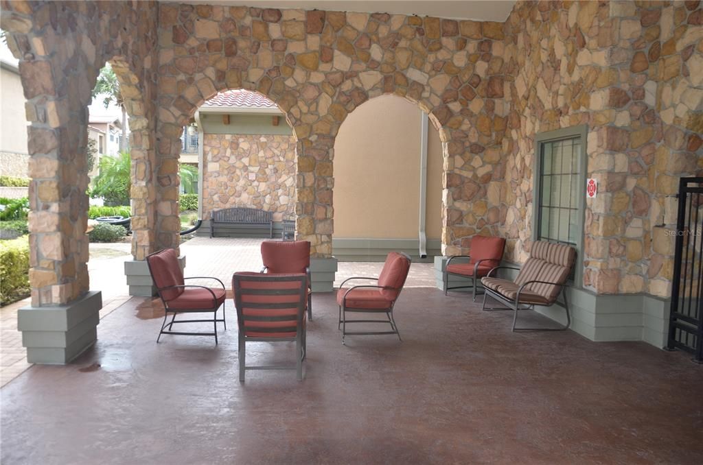 Clubhouse seating area