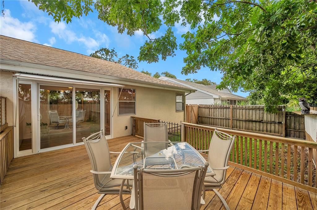 Treated Patio Deck with Dining Area