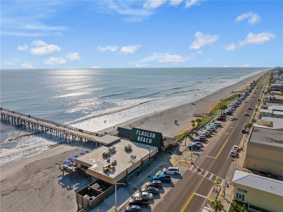 Flagler Beach Pier, Restaurants, Shops, and Ocean