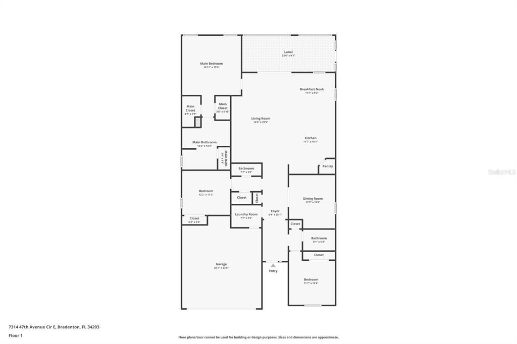 На продажу: $499,000 (3 спален, 2 ванн, 2035 Квадратных фут)