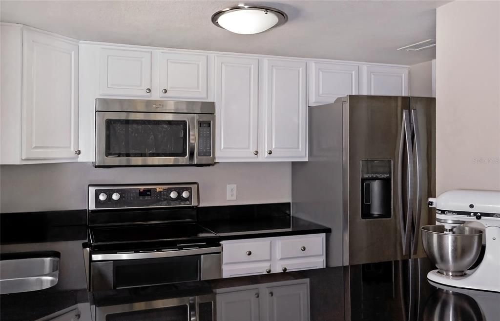 Kitchen with solid surface counters