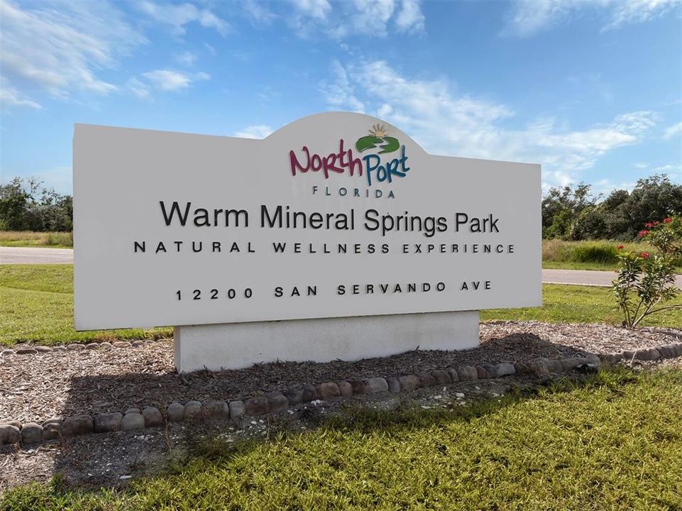 Warm Mineral Springs is a natural spring that the locals love!