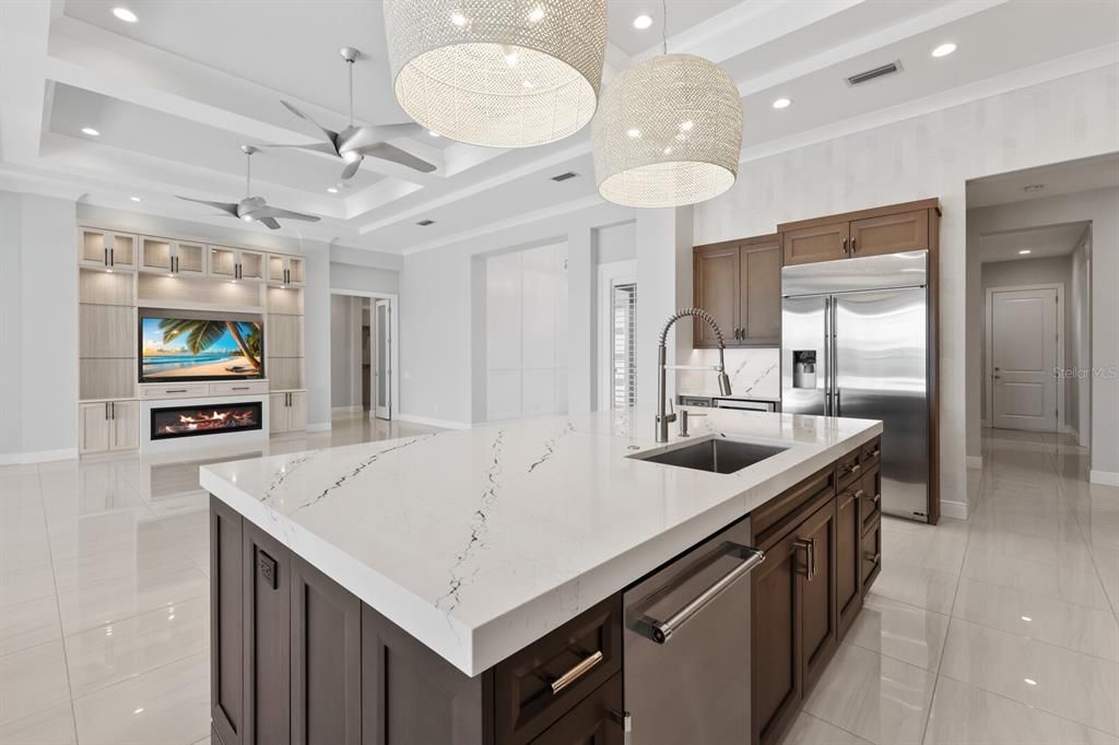 Beautiful kitchen overlooking the