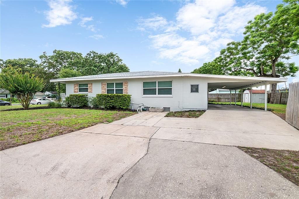 Side of House - Carport