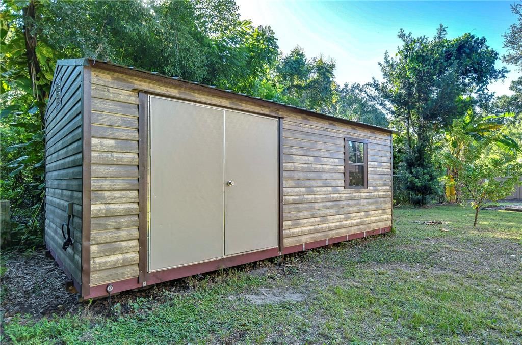 Shed with electricity!