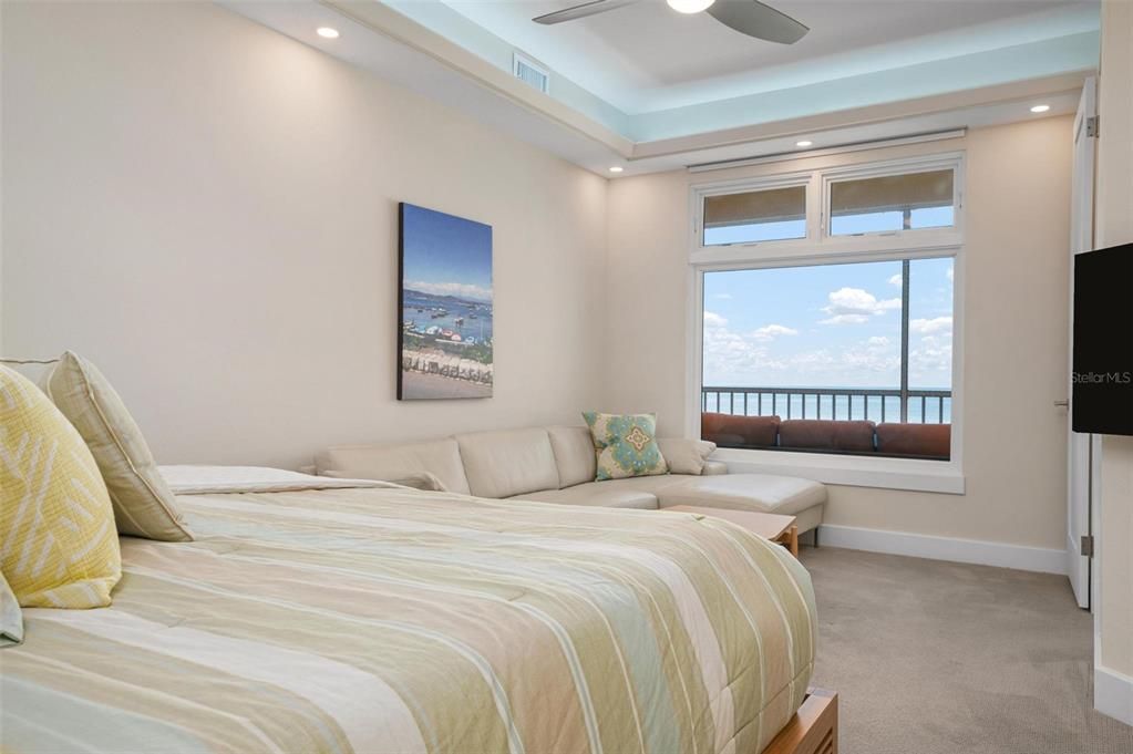 Primary Bedroom with gulf front views