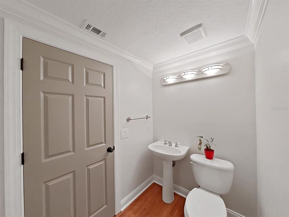 1/2 bath in downstairs hall