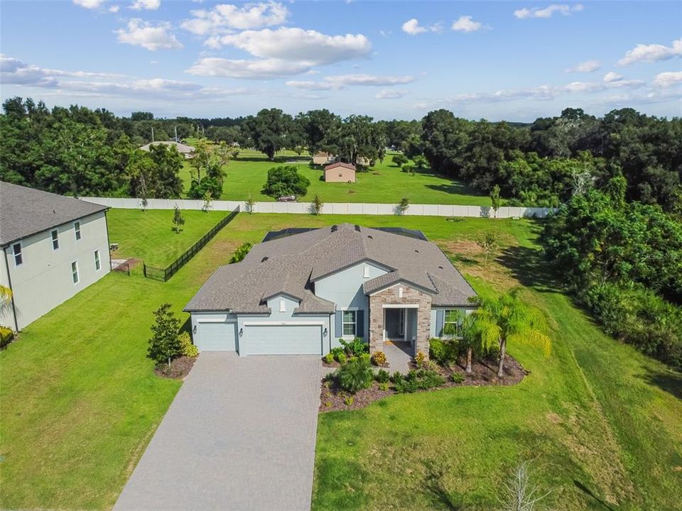 Front View and Back yard