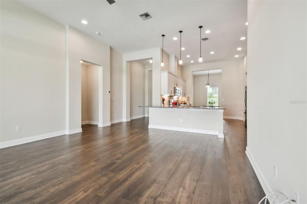 Family Room open to Kitchen