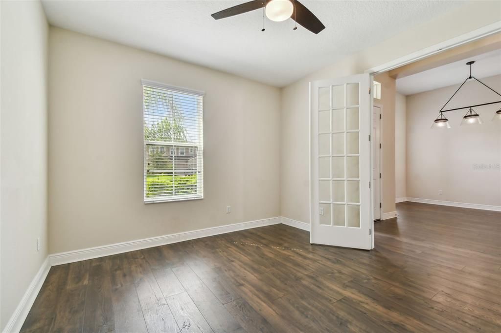 Office/Den with French Doors