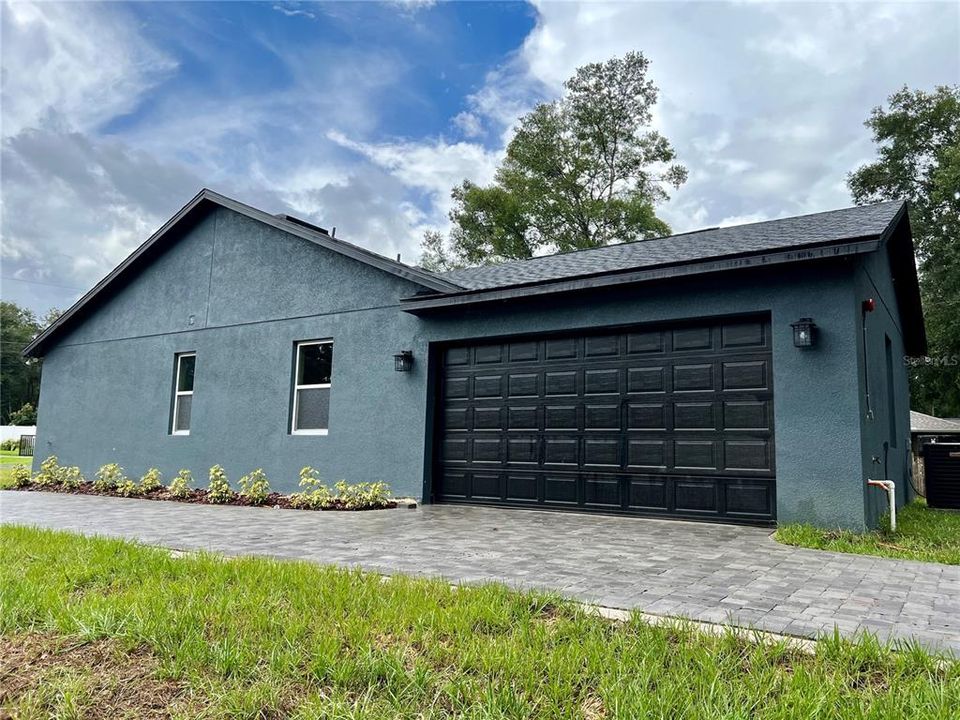 Garage on side of the home