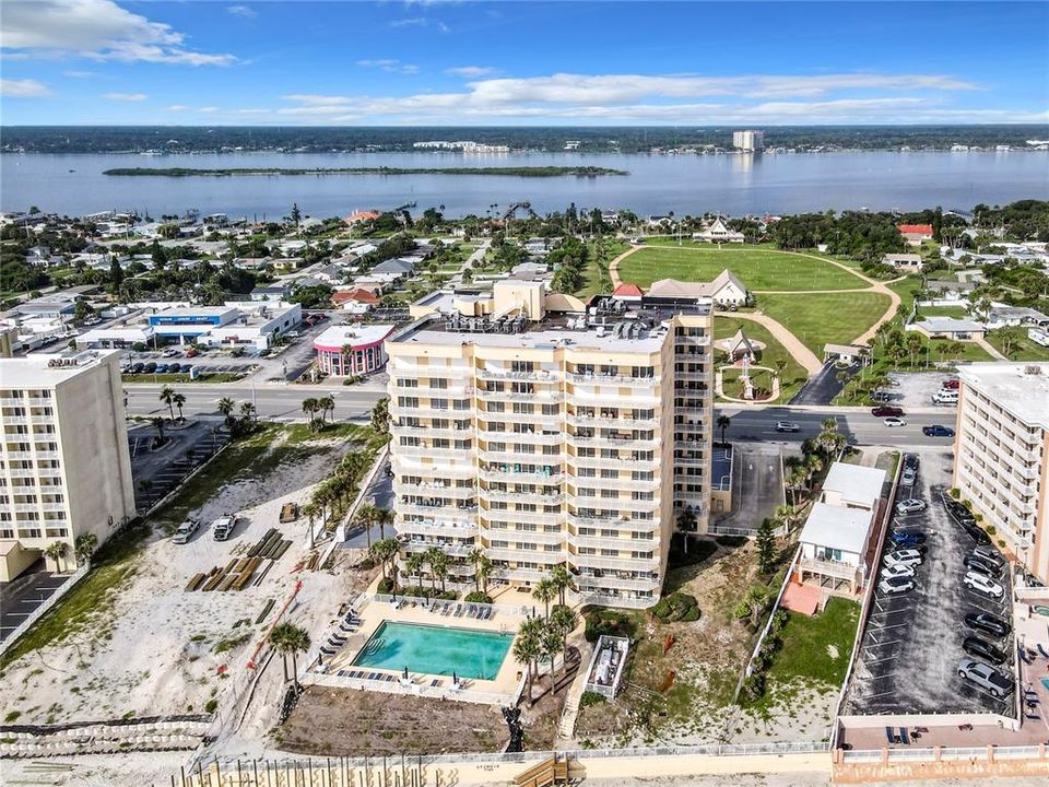 Aerial View with river