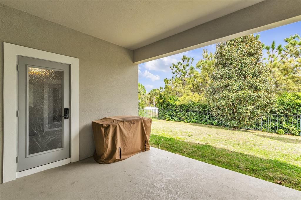 covered porch ready to entertain