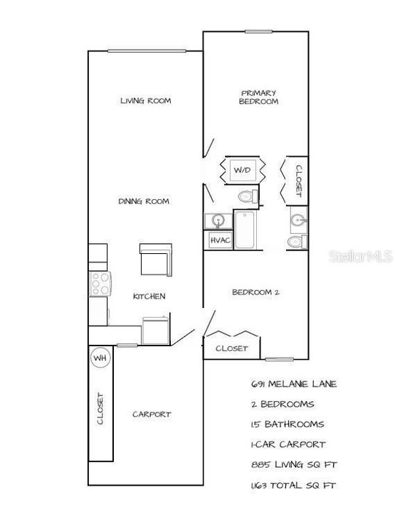 691 Melanie Lane, Altamonte Springs FL 32701MLS O6243670Floor Plan