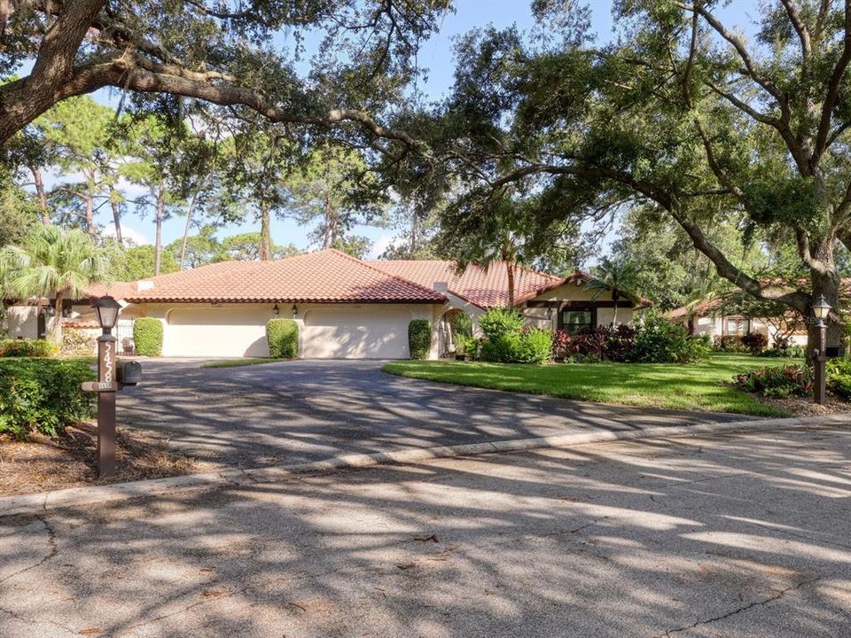 Nice long driveway to 2 car garage