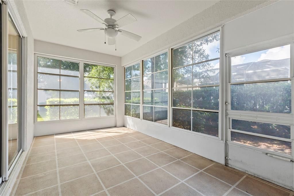 Enclosed Room with windows & AC vent