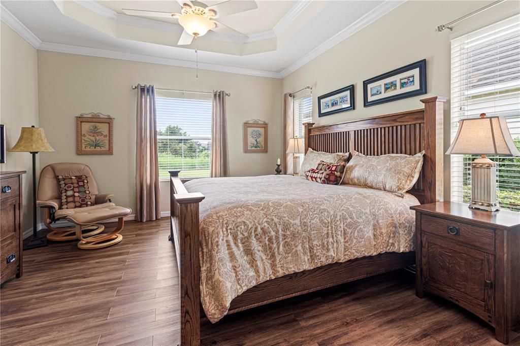 MASTER BEDROOM WITH VINYL FLOORING