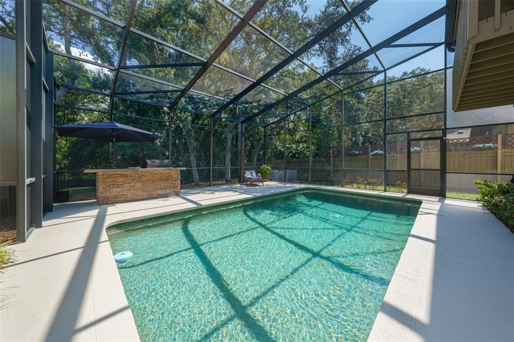 Pool with Build in Grill