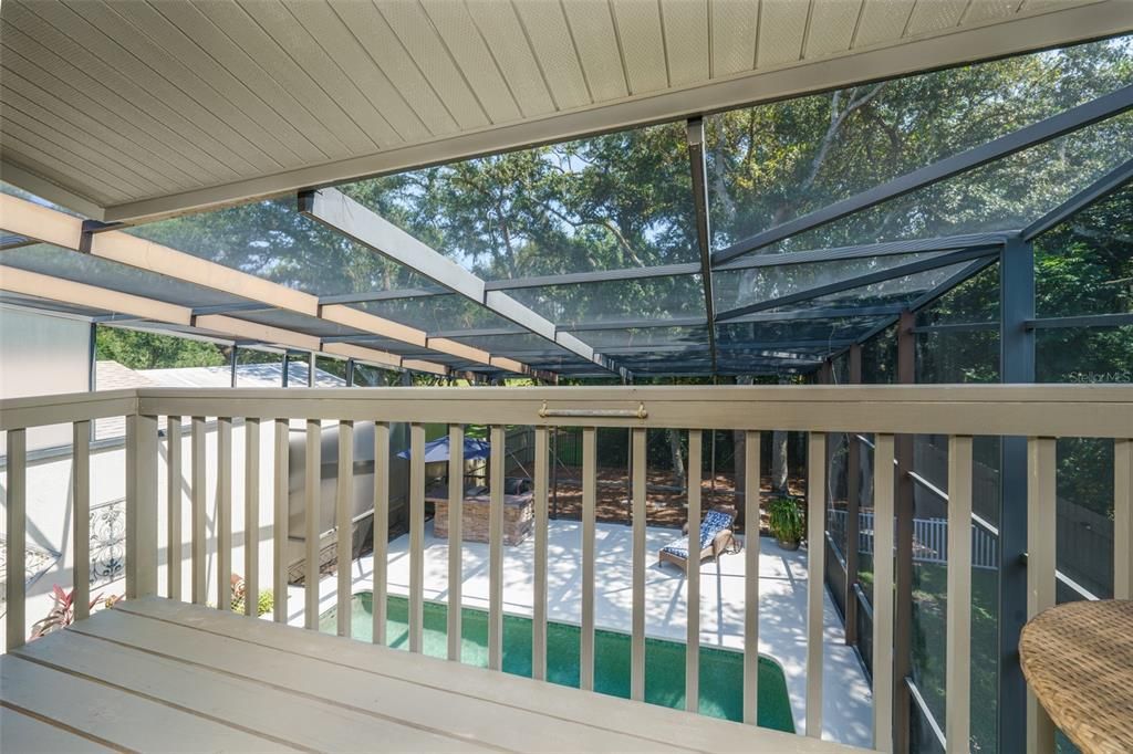 Balcony over looking the pool